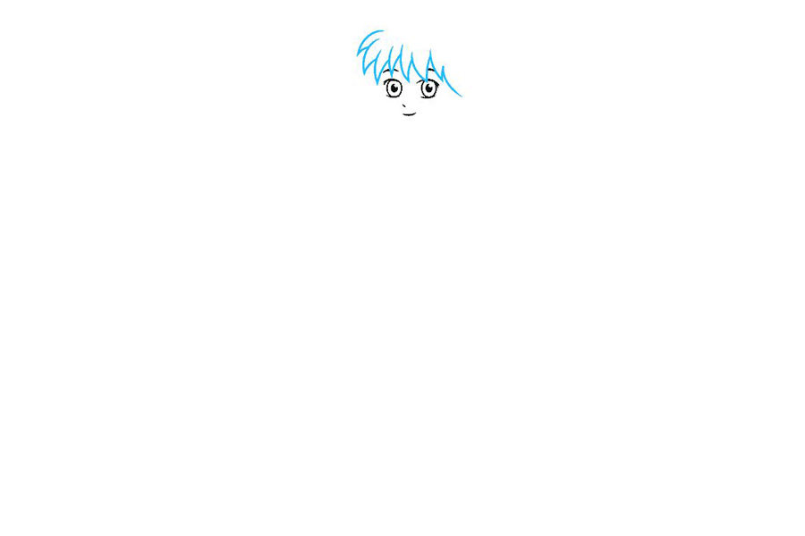 如何画一个动漫男孩的全身