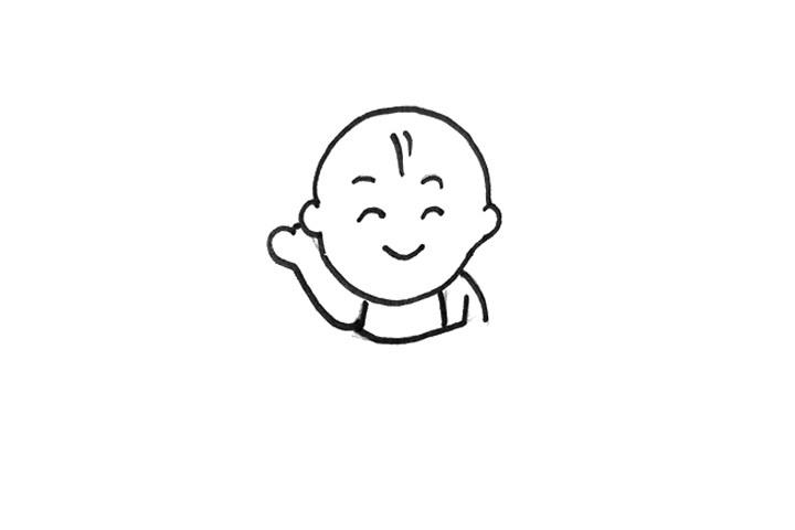 一步一步学画可爱的婴儿