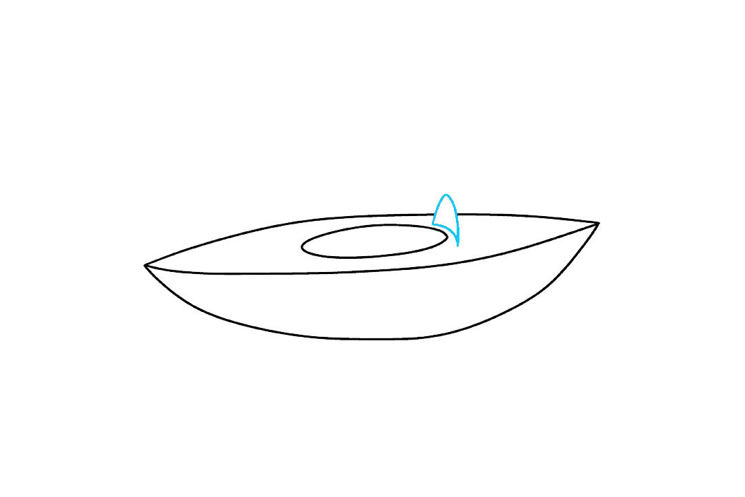 如何画皮划艇简笔画