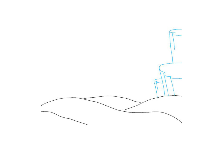海洋风景怎么画