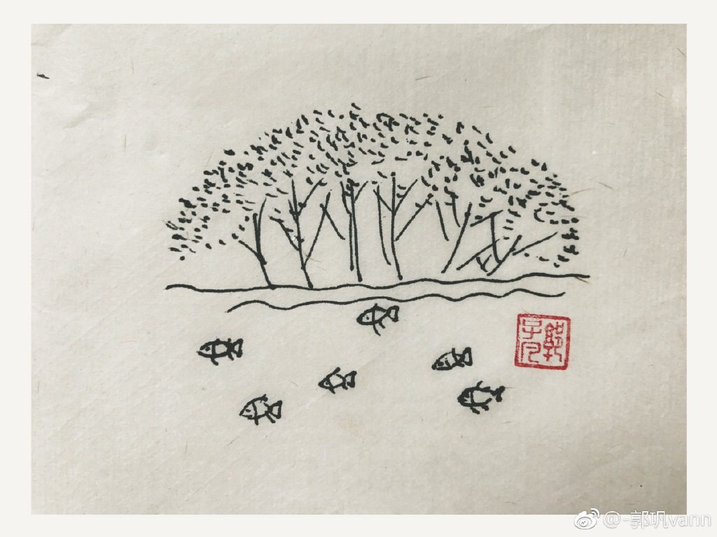 一组超简单的风景简笔画