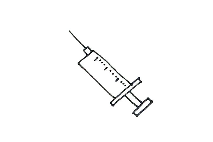 针管简笔画怎么画