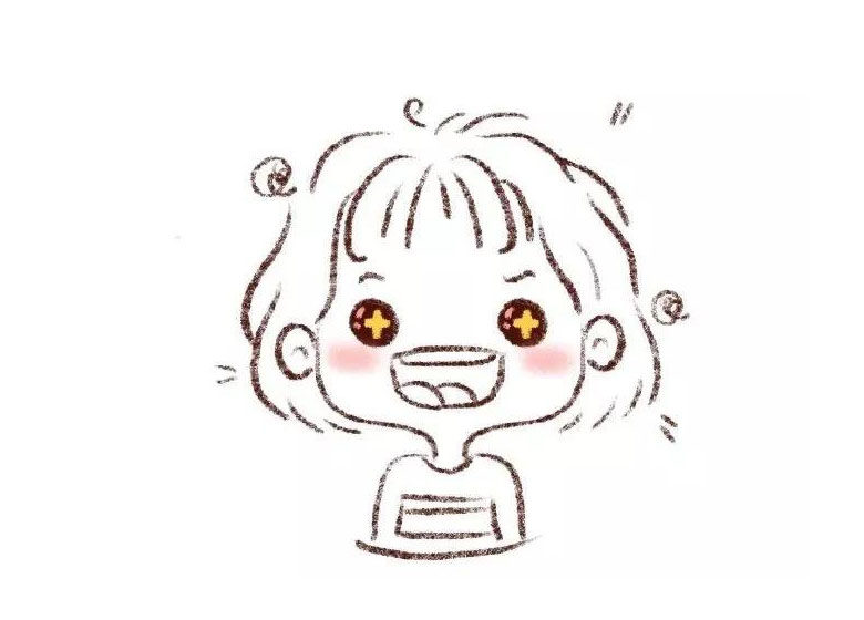可爱的女孩卡通头像简笔画