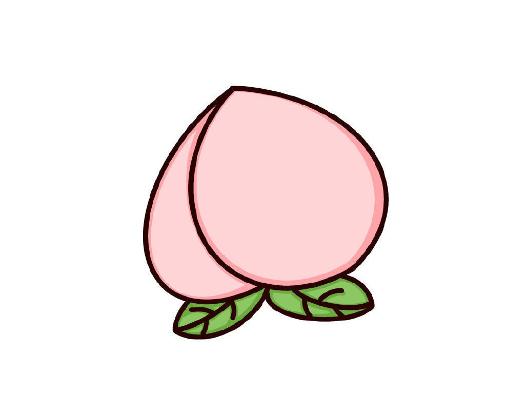 桃子简笔画教程
