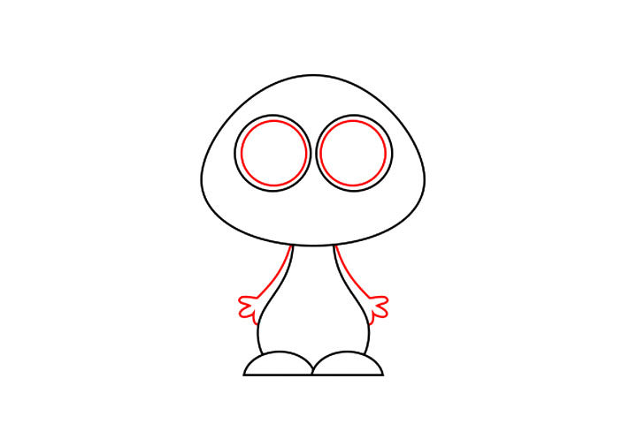 如何画外星人