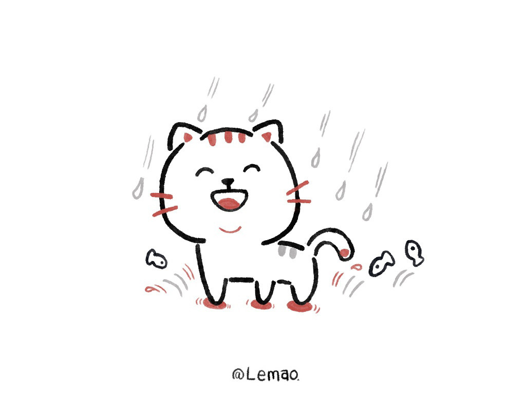 简单可爱的小猫简笔画步骤