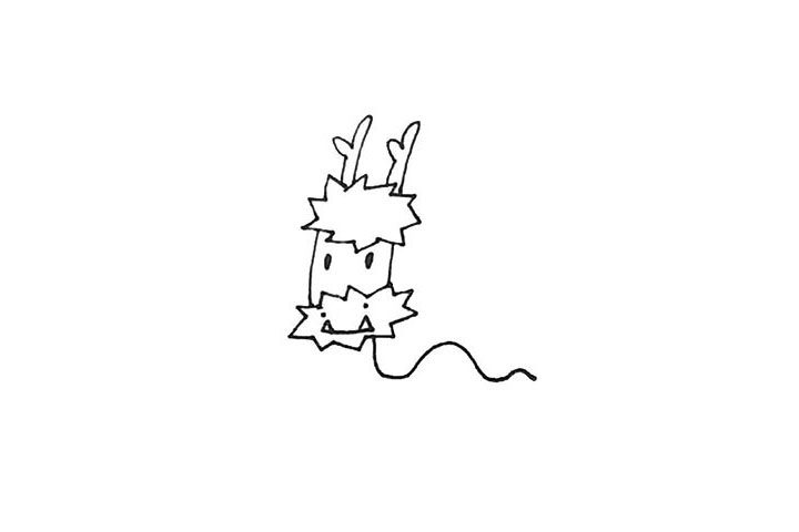 卡通龙简笔画画法步骤