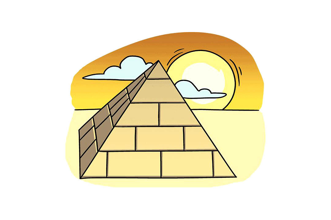 埃及金字塔怎么画