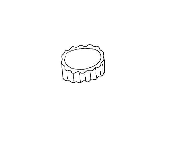 月饼简笔画画法步骤