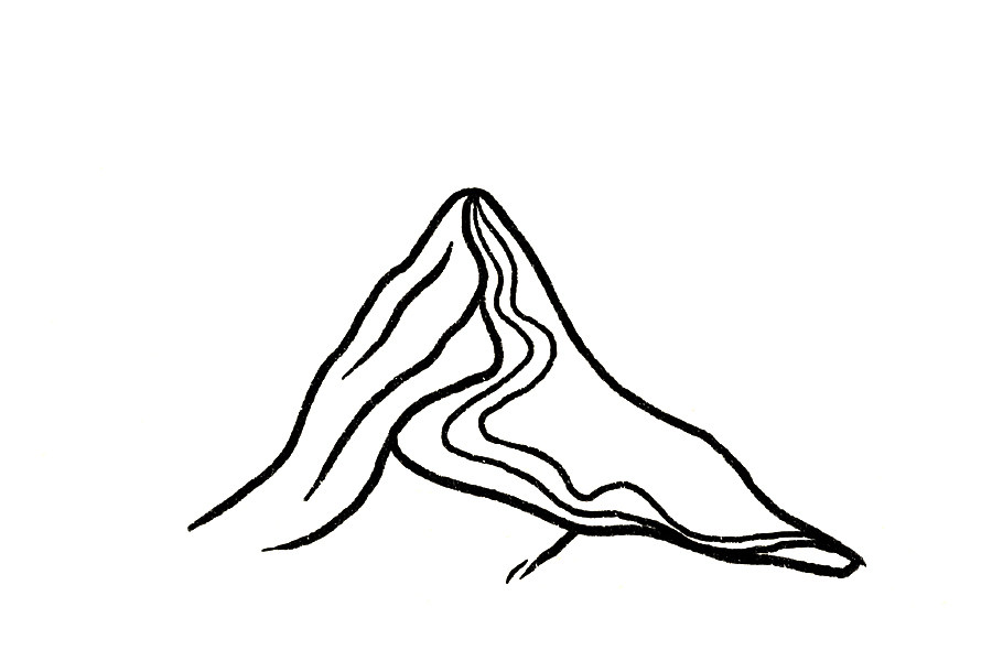 山丘怎么画