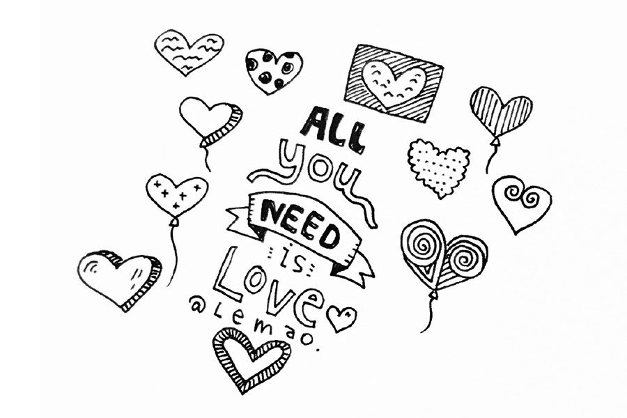 520画了一颗小心心给你刚刚好