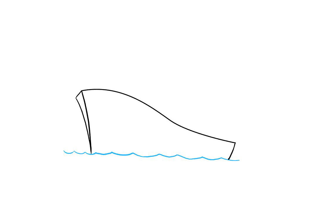 海上的轮船怎么画