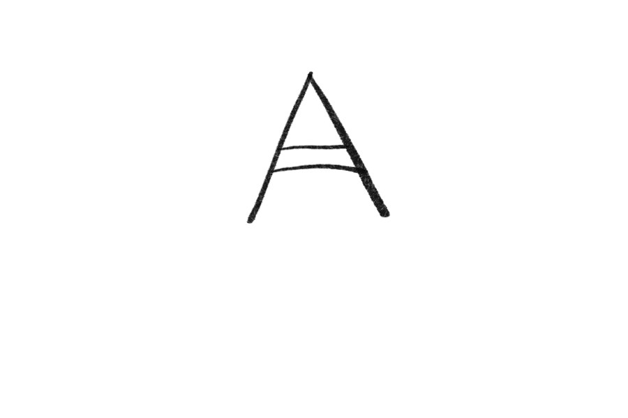 如何用字母A画一只可爱的小狗简笔画画法