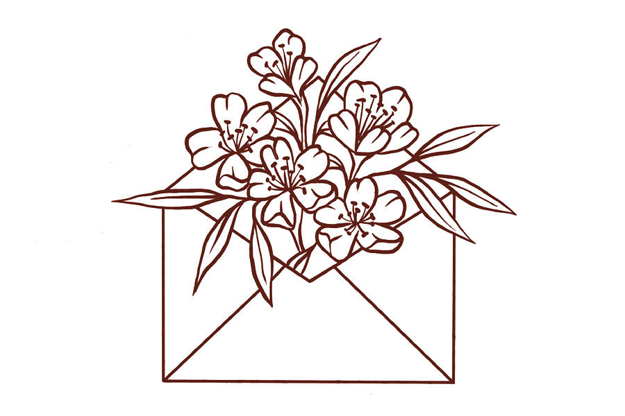 邮寄一份小花花简笔画画法教程