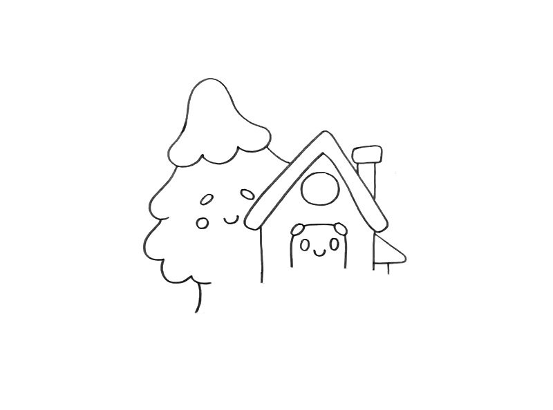 圣诞树简笔画怎么画