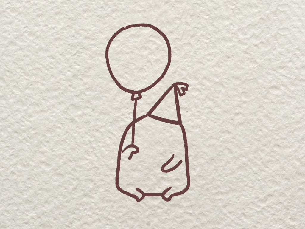 咸蛋君简笔画画法教程