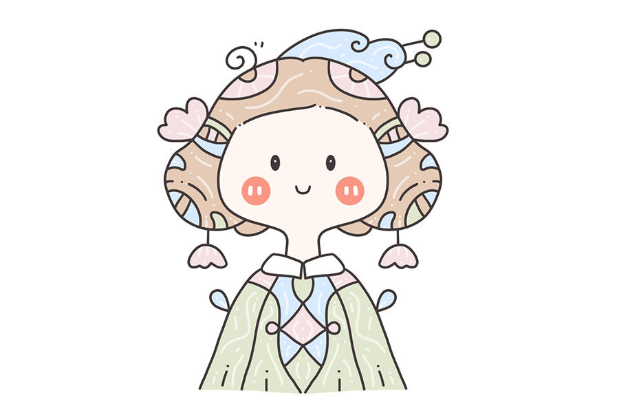 古风简笔画头像 小朋友们都爱画的古风小女孩简笔画图片