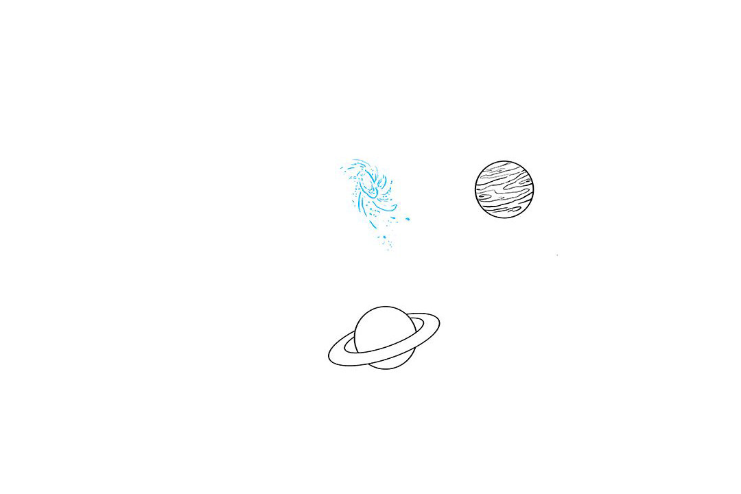 太空和行星绘画教程