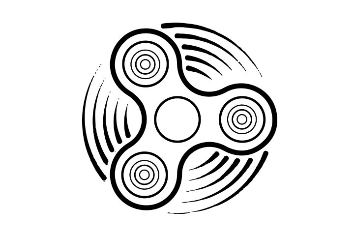 指尖陀螺简笔画图片