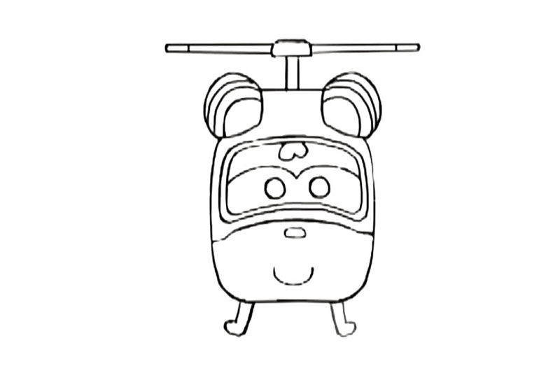 超级飞侠简笔画-小爱怎么画