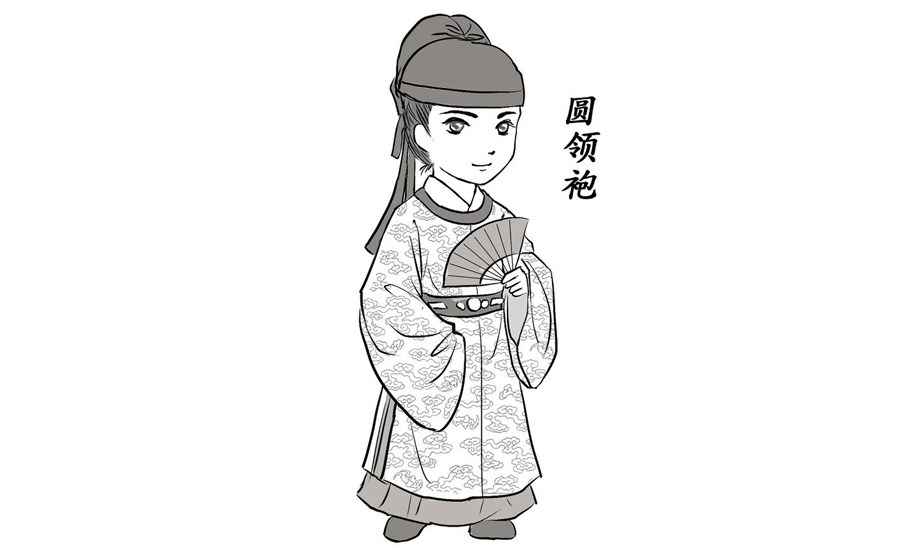 各种古代男士汉服的画法