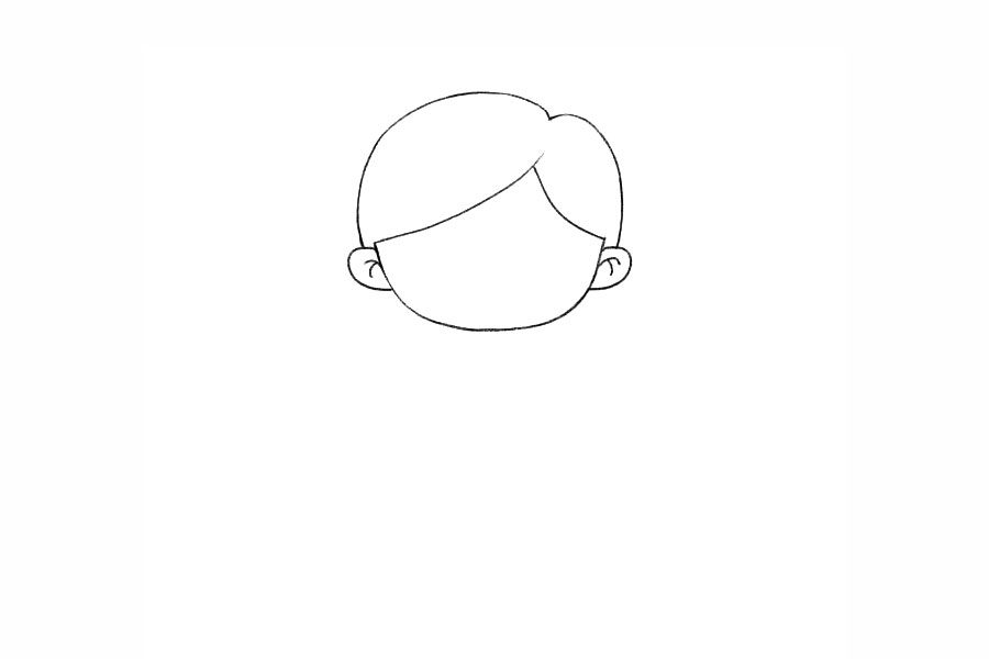 帅气的小王子简笔画