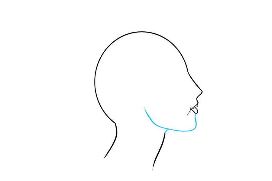 如何画女性侧脸
