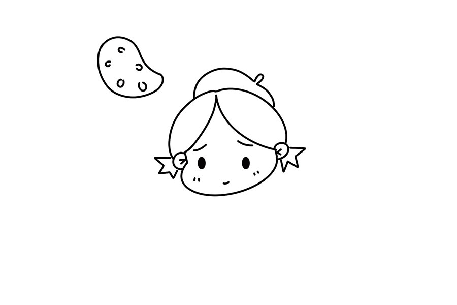如何画可爱小画家简笔画
