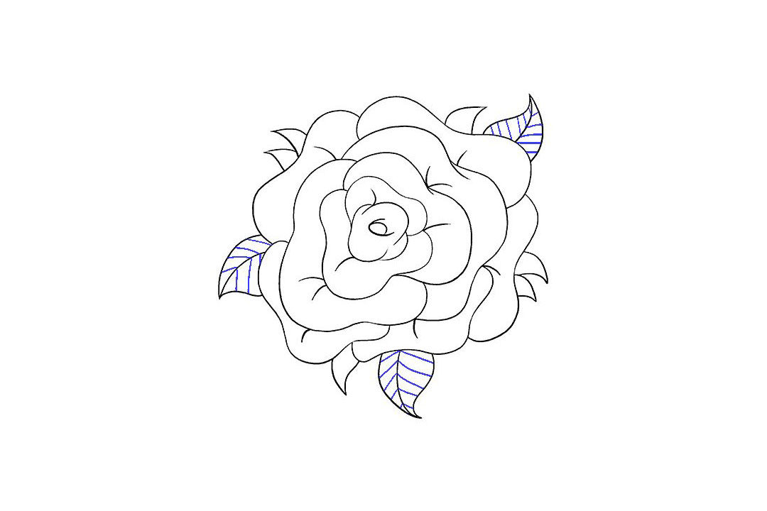 如何画玫瑰花简笔画