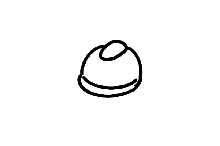 劳动工具简笔画大全 安全帽简笔画