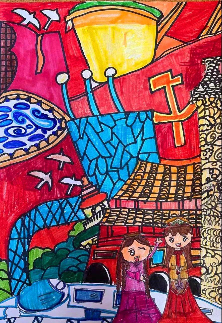庆祝建党100周年主题绘画