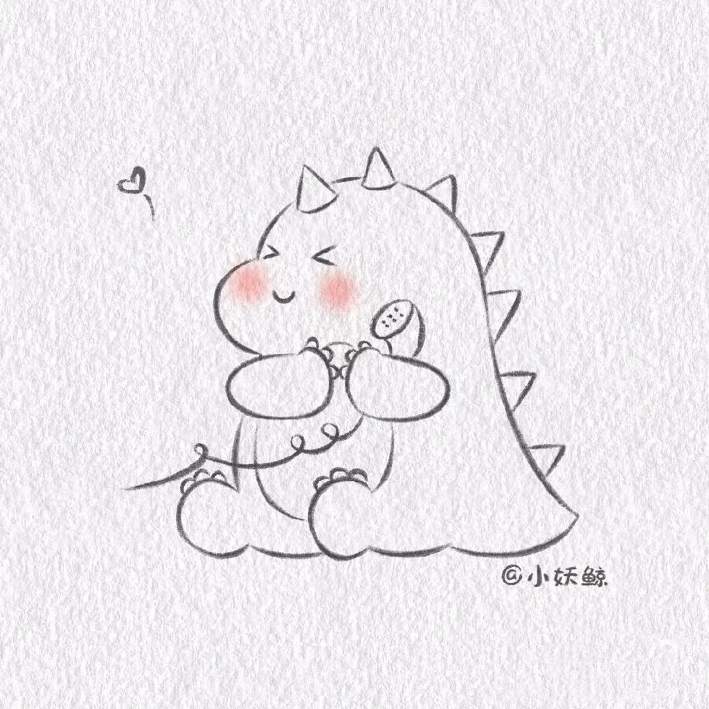 一组可爱卡通动物简笔画图片