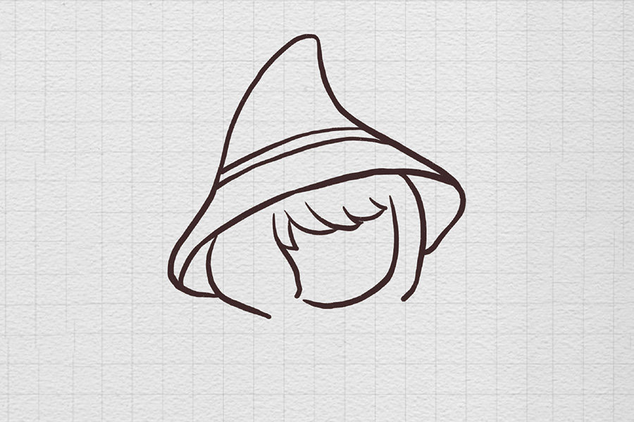 魔法少女简笔画