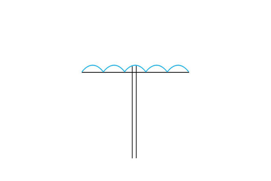 雨伞怎么画