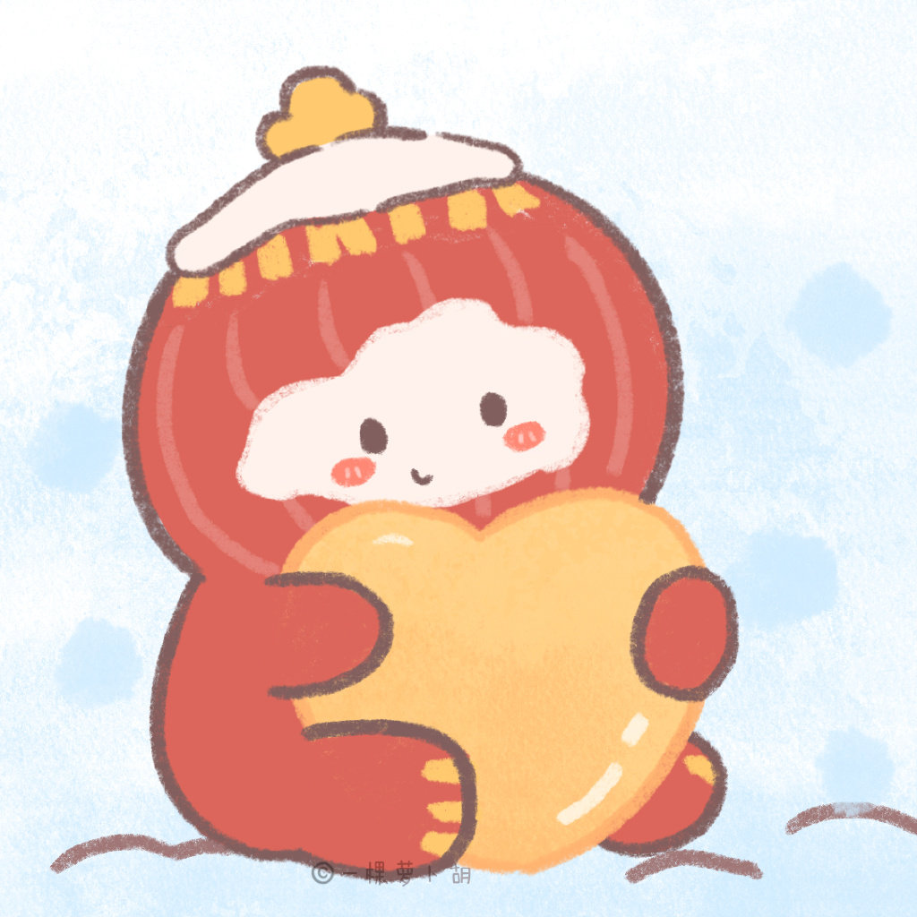 冰墩墩雪容融头像简笔画图片