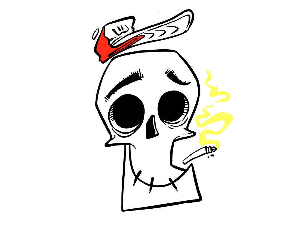 吸烟有害健康简笔画