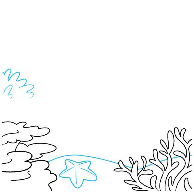 海底世界珊瑚礁怎么画