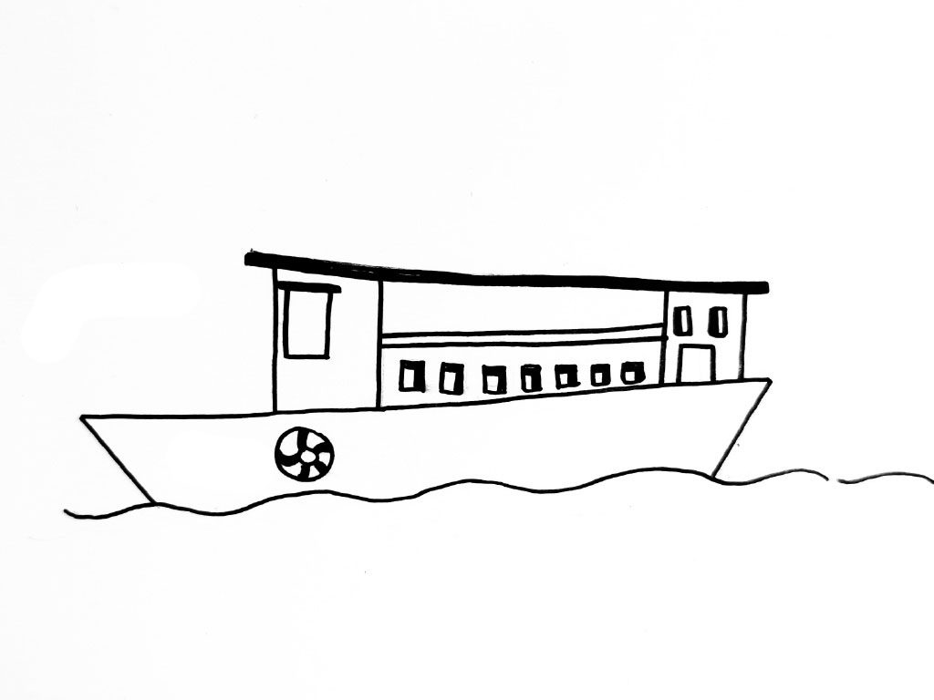 海上各种船的简笔画大全