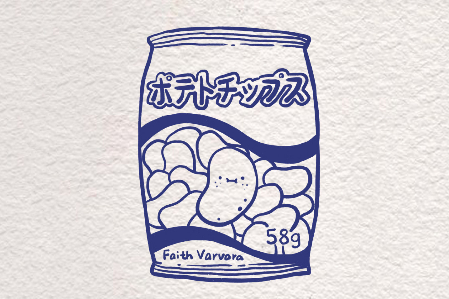 一袋薯片怎么画