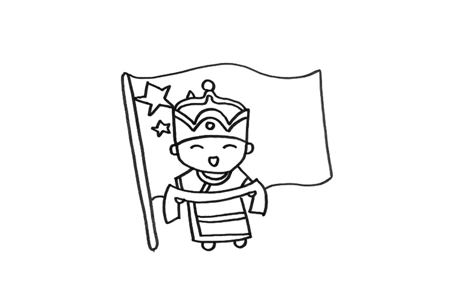 人物简笔画大全 少数民族人物简笔画