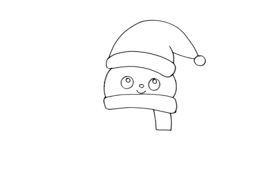 冬天雪人简笔画怎么画