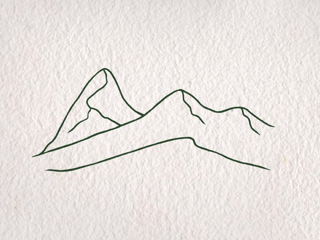 超级简单的沙漠风景简笔画