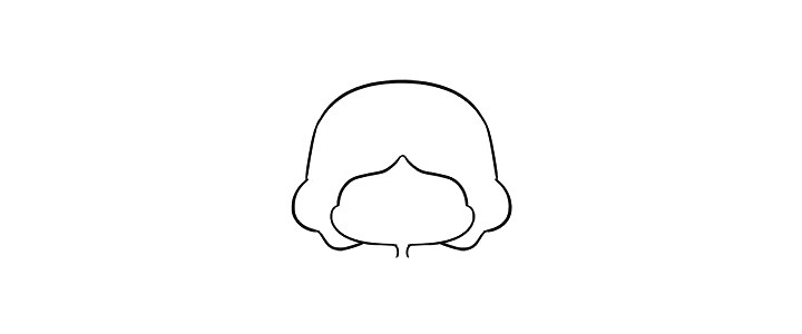 白雪公主简笔画教程