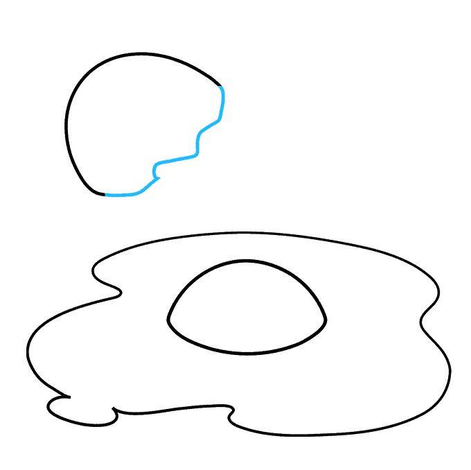 煎蛋怎么画