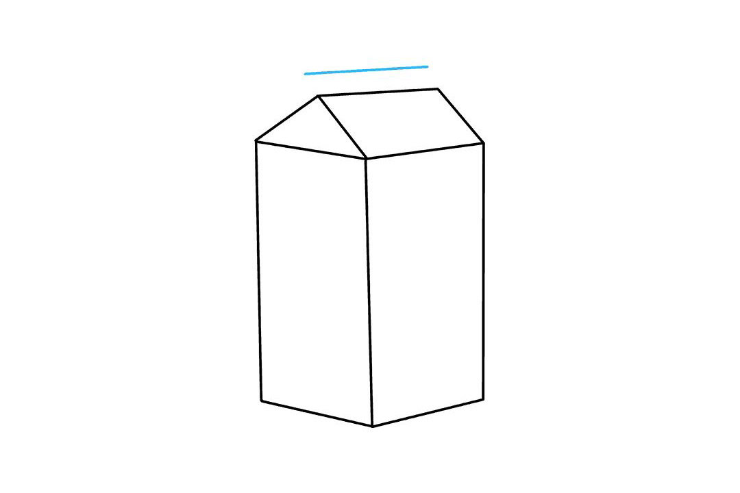 牛奶盒的画法