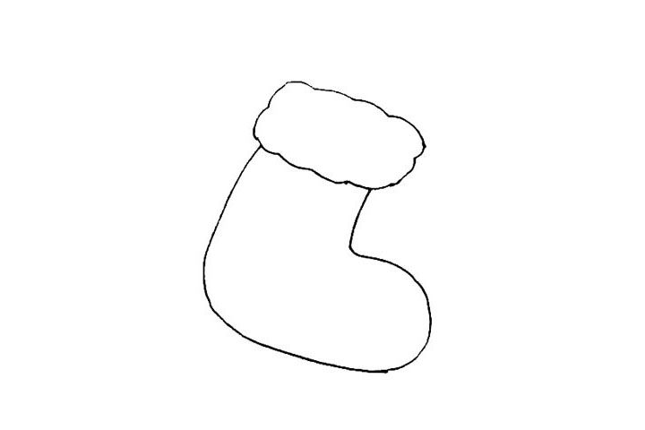 学画圣诞袜