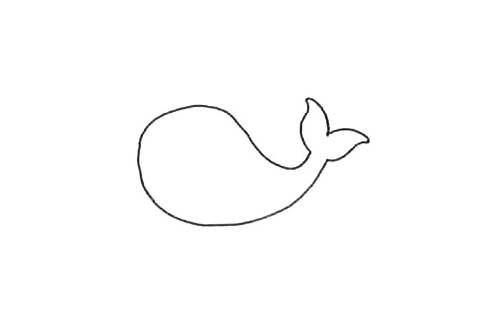 如何画可爱独角鲸简笔画