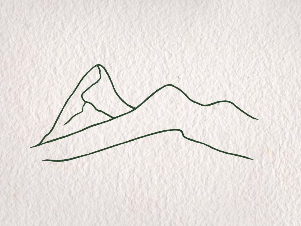 超级简单的沙漠风景简笔画