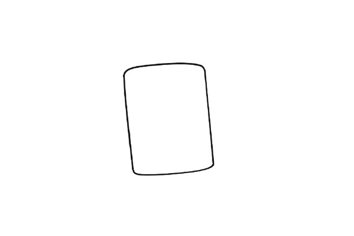 用方块画的可爱小鸡卡通简笔画