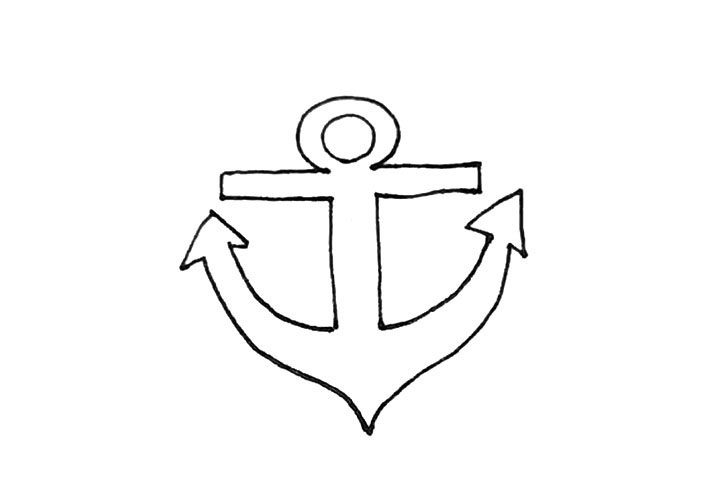 船锚简笔画画法教程